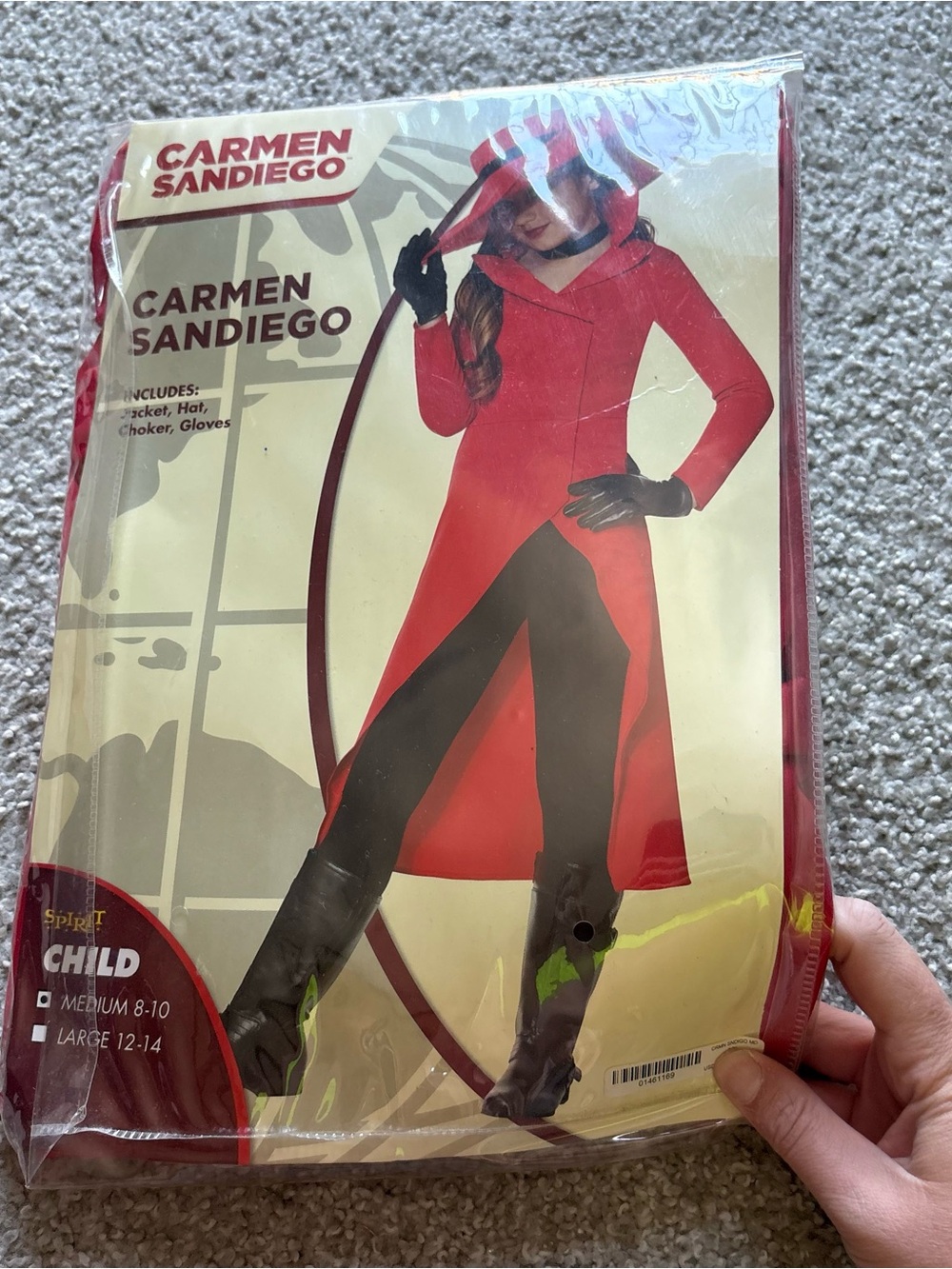 Carmen Sandiego Kids Costume NEW Medium Halloween